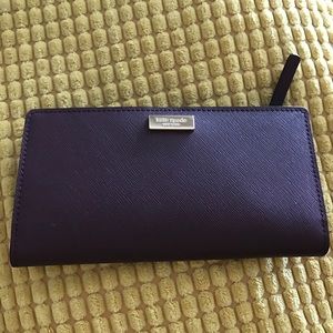 NWT Kate Spade plum wallet
